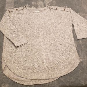 Maurices gray heather boat neck sweater,  plus size 0